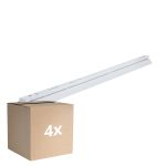 Voordeelpak 4x Noxion Montagebalk Click Reflector V2 LED T8 | Geschikt voor 1x 150cm LED Buis