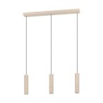 Eglo Hanglamp Caminia Staal Geschuurd 3x4.7W 3x345lm - 830 Warm Wit | IP20 - Incl. 3x GU10