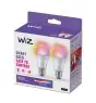 Duopak 2x WiZ Smart LED E27 Peer Filament Mat 9W 806lm - 822-865 Afstembaar Wit + RGB | Dimbaar - Vervangt 60W