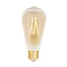 WiZ Smart LED E27 Edison Filament Amber 6.5W 720lm - 820-845 Afstembaar Wit | Dimbaar - Vervangt 50W