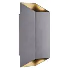 Nordlux Nico Wandlamp Aluminium Antraciet Up & Down | IP54 - Geschikt voor 2x GU10