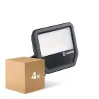 Voordeelpak 4x Ledvance LED Breedstraler Aluminium Zwart 41W 6000lm 100D - 840 Koel Wit | IP66 - Symmetrisch